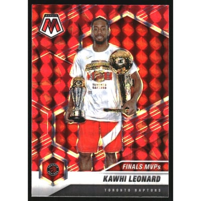 2020-21 Panini Mosaic Mosaic Reactive Red #299 Kawhi Leonard