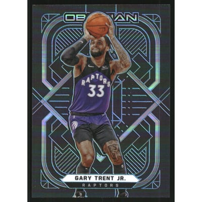 2020-21 Panini Obsidian Electric Etch Blue #75 Gary Trent Jr.