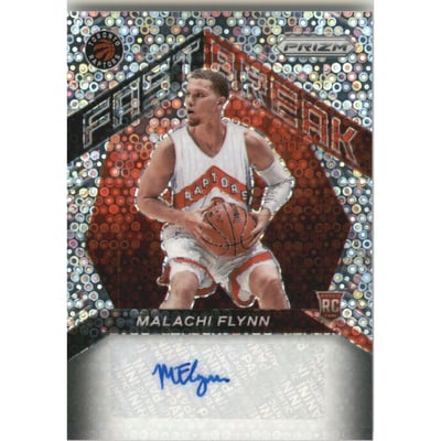 2020-21 Panini Prizm Fast Break Rookie Autographs #34 Malachi Flynn