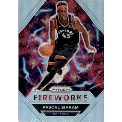 2020-21 Panini Prizm Fireworks Prizms Silver #21 Pascal Siakam