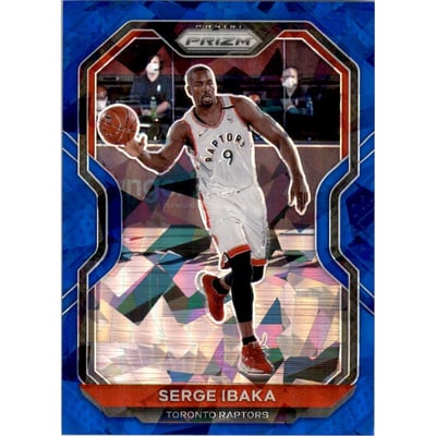 2020-21 Panini Prizm Prizms Blue Ice #246 Serge Ibaka