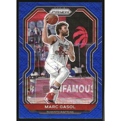 2020-21 Panini Prizm Prizms Blue Wave #206 Marc Gasol