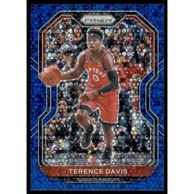 2020-21 Panini Prizm Prizms Fast Break Blue #197 Terence Davis II