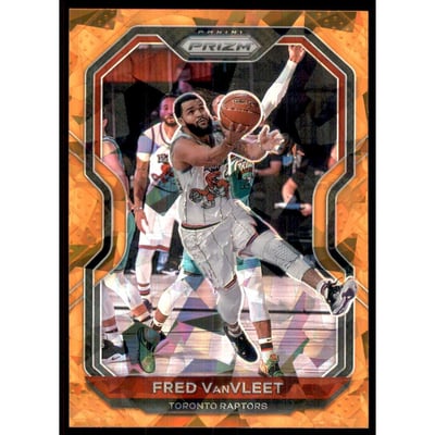 2020-21 Panini Prizm Prizms Orange Ice #215 Fred VanVleet