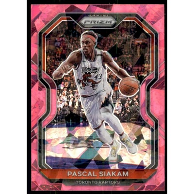 2020-21 Panini Prizm Prizms Pink Ice #134 Pascal Siakam