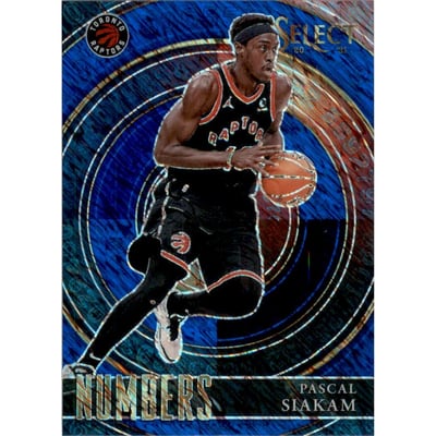 2020-21 Select Numbers Prizms Blue #32 Pascal Siakam