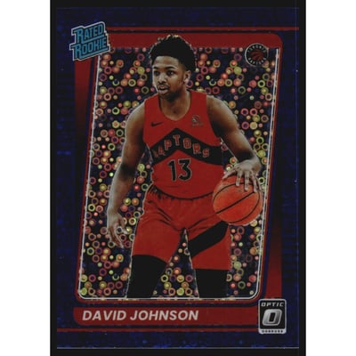 2021-22 Donruss Optic Fast Break Blue #193 David Johnson