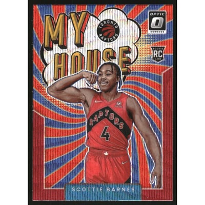 2021-22 Donruss Optic My House Red Wave #19 Scottie Barnes