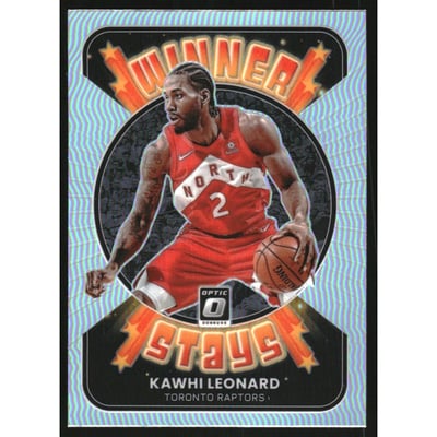 2021-22 Donruss Optic Winner Stays Holo #18 Kawhi Leonard