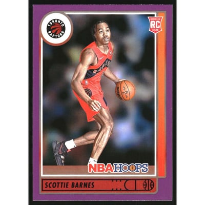 2021-22 Hoops Purple #227 Scottie Barnes