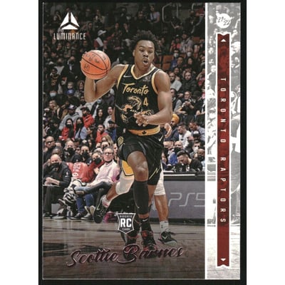 2021-22 Panini Chronicles Pink #260 Scottie Barnes/Luminance