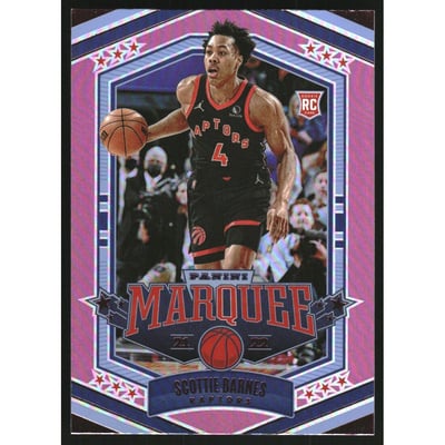2021-22 Panini Chronicles Pink #369 Scottie Barnes/Marquee