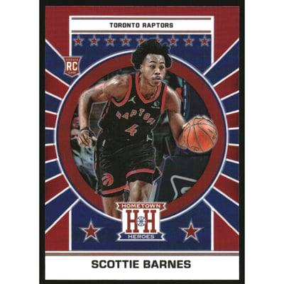 2021-22 Panini Chronicles Red #657 Scottie Barnes/Hometown Heroes Optic