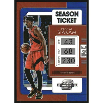 2021-22 Panini Contenders Optic Blue #17 Pascal Siakam
