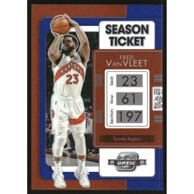 2021-22 Panini Contenders Optic Blue #18 Fred VanVleet