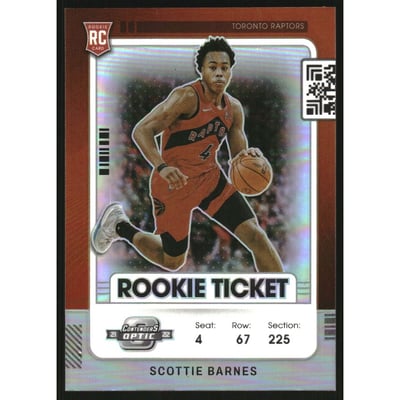 2021-22 Panini Contenders Optic Rookies Silver #22 Scottie Barnes