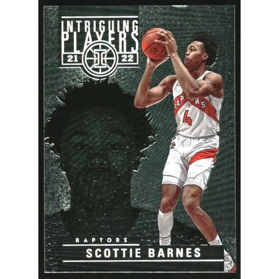 2021-22 Panini Illusions Intriguing Players Emerald #28 Scottie Barnes