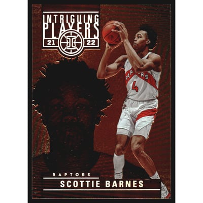 2021-22 Panini Illusions Intriguing Players Orange #28 Scottie Barnes