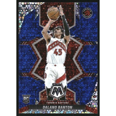 2021-22 Panini Mosaic Mosaic Fast Break Blue #234 Dalano Banton