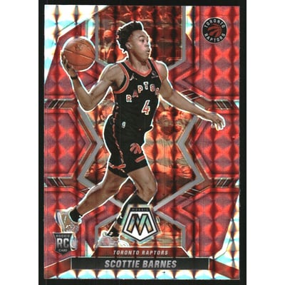 2021-22 Panini Mosaic Mosaic Red #207 Scottie Barnes