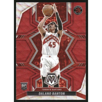 2021-22 Panini Mosaic Mosaic Red Wave #234 Dalano Banton