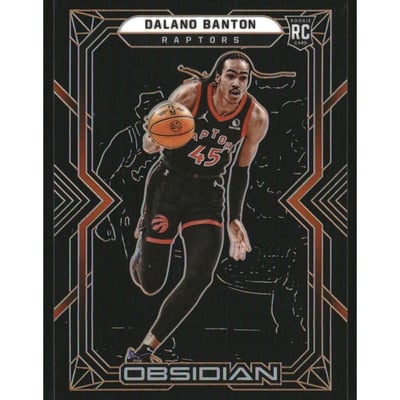 2021-22 Panini Obsidian Electric Etch Orange #177 Dalano Banton