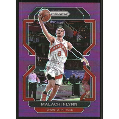 2021-22 Panini Prizm Prizms Purple #111 Malachi Flynn