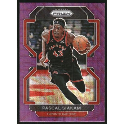 2021-22 Panini Prizm Prizms Purple Wave #174 Pascal Siakam