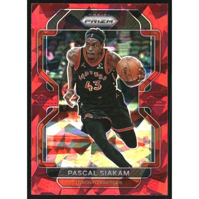 2021-22 Panini Prizm Prizms Red Ice #174 Pascal Siakam