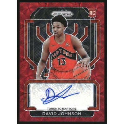 2021-22 Panini Prizm Rookie Signatures Prizms Choice #49 David Johnson