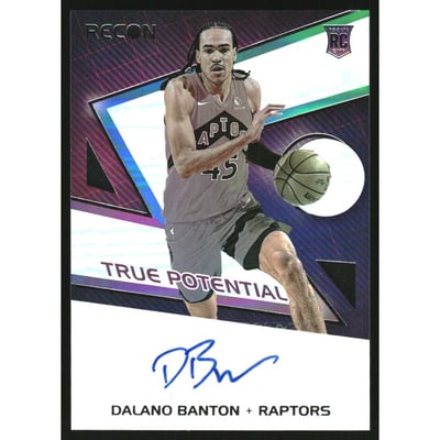 2021-22 Panini Recon True Potential Signatures #6 Dalano Banton