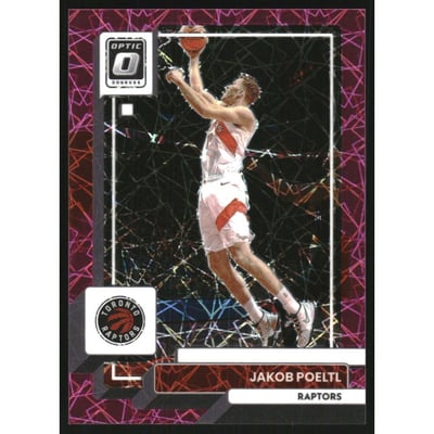 2022-23 Donruss Optic Pink Velocity #187 Jakob Poeltl