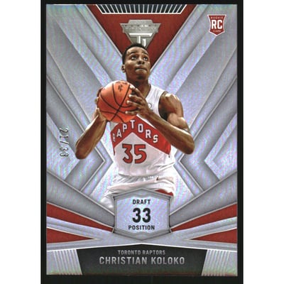 2022-23 Panini Chronicles #449 Christian Koloko/Titanium