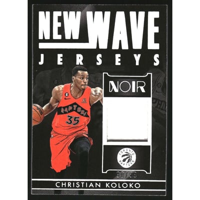 2022-23 Panini Noir New Wave Jerseys #26 Christian Koloko