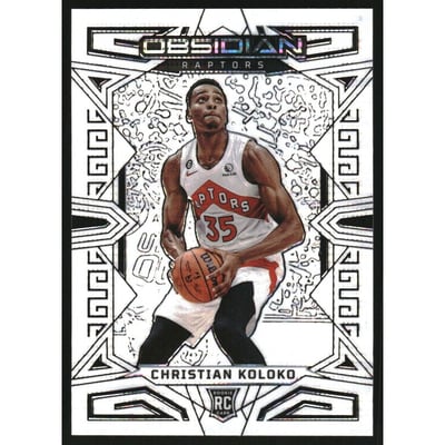 2022-23 Panini Obsidian Electric Etch White Pulsar #177 Christian Koloko