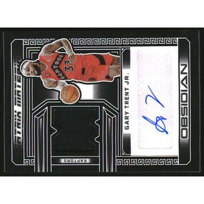 2022-23 Panini Obsidian Matrix Material Autographs #3 Gary Trent Jr./99