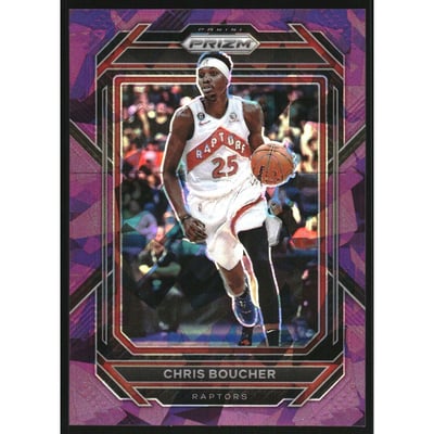 2022-23 Panini Prizm Prizms Purple Ice #30 Chris Boucher