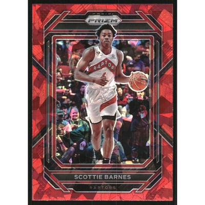 2022-23 Panini Prizm Prizms Red Ice #25 Scottie Barnes
