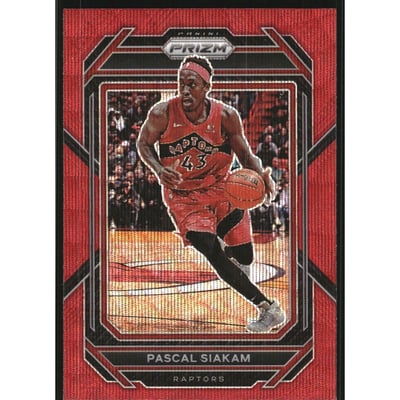 2022-23 Panini Prizm Prizms Ruby Wave #29 Pascal Siakam
