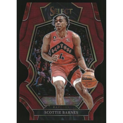 2022-23 Select Prizms Maroon Die Cut #153 Scottie Barnes