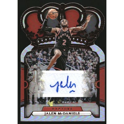 2023-24 Crown Royale Crown Autographs #43 Jalen McDaniels