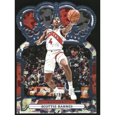 2023-24 Crown Royale Crystal Blue #66 Scottie Barnes