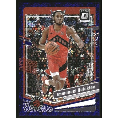 2023-24 Donruss Optic Fast Break Purple #83 Immanuel Quickley