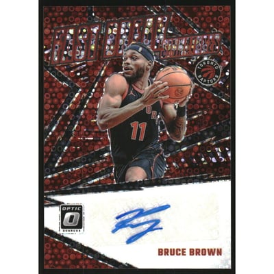2023-24 Donruss Optic Fast Break Signatures #57 Bruce Brown