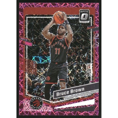 2023-24 Donruss Optic Pink Velocity #39 Bruce Brown