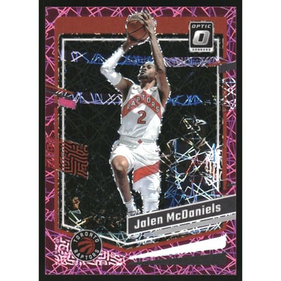 2023-24 Donruss Optic Pink Velocity #79 Jalen McDaniels