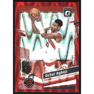 2023-24 Donruss Optic Red Seismic #156 Ochai Agbaji