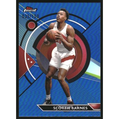 2023-24 Finest Blue Refractors #23 Scottie Barnes C