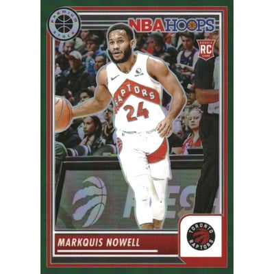 2023-24 Hoops Premium Stock Green Prizm #57 Markquis Nowell