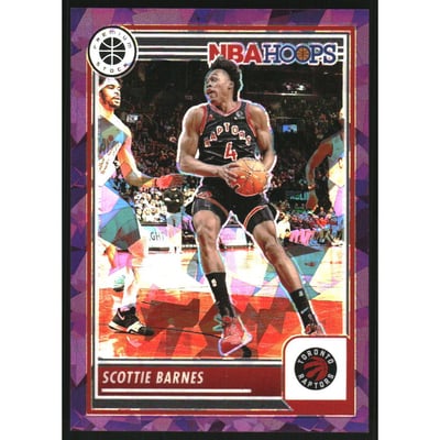 2023-24 Hoops Premium Stock Purple Ice Prizm #257 Scottie Barnes